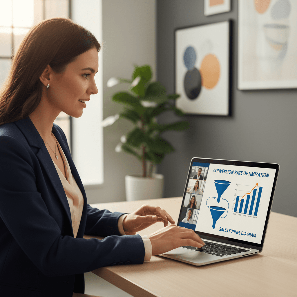 Virtual meeting between business partners