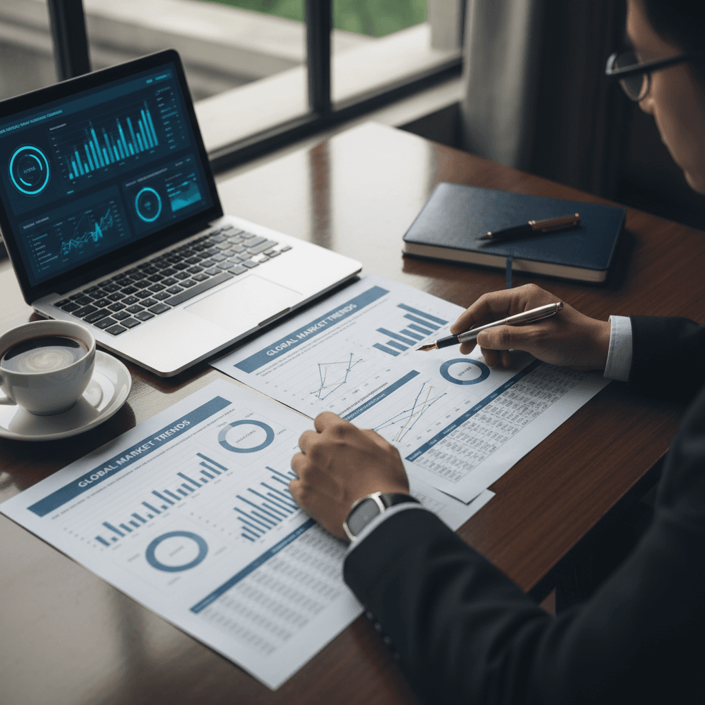 Investment professional reviewing deal documentation